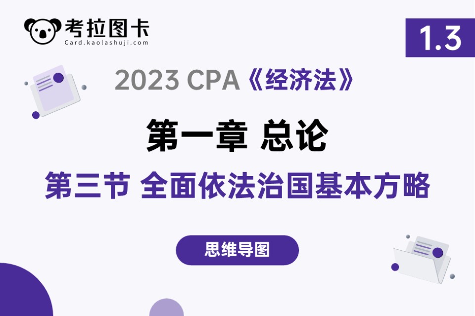 脑图 | 2023《经济法》第一章 法律基本原理 第三节