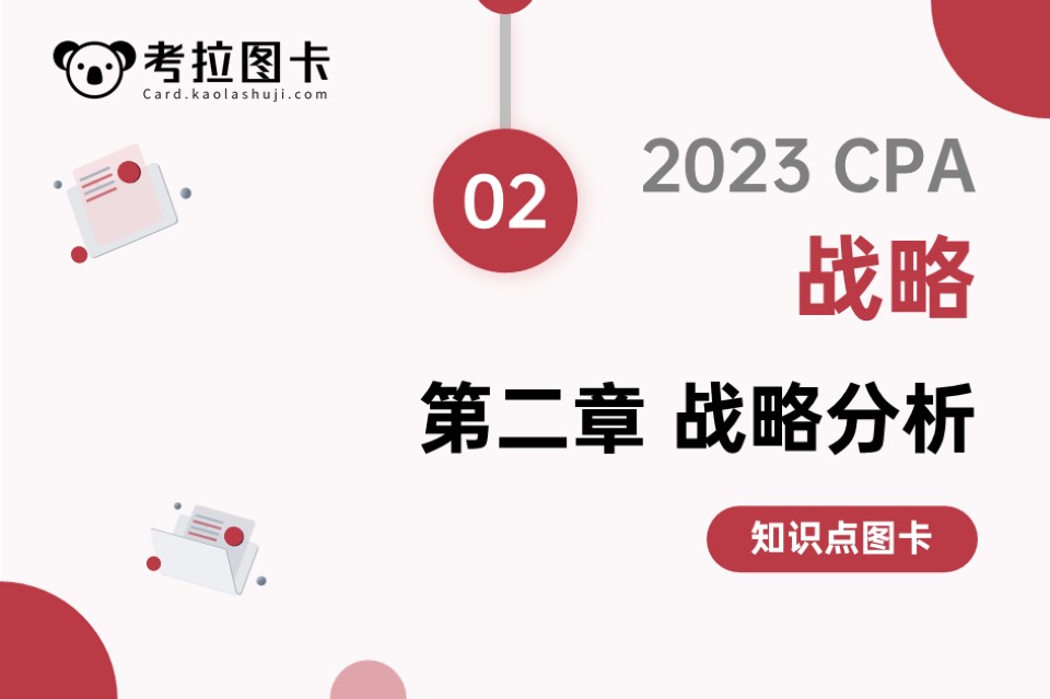 图卡 | 2023CPA《战略》第二章 战略分析